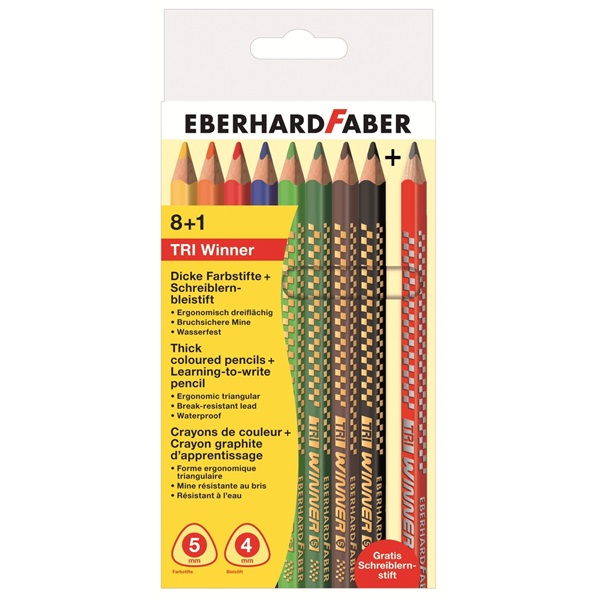 Eberhard Faber színes ceruza készlet 8+1db-os TRI WINNER