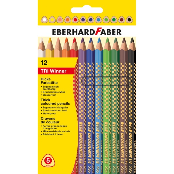 Eberhard Faber színes ceruza készlet 12db-os TRI WINNER '5'