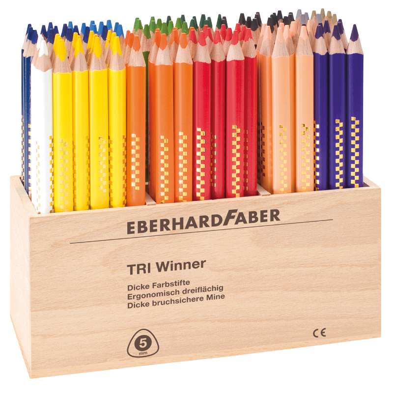 Eberhard Faber színes ceruza 114db/display Tri Winner '5'