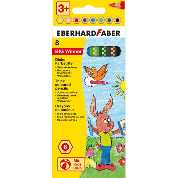 Eberhard Faber színes ceruza készlet 8db-os BIG WINNER '6'
