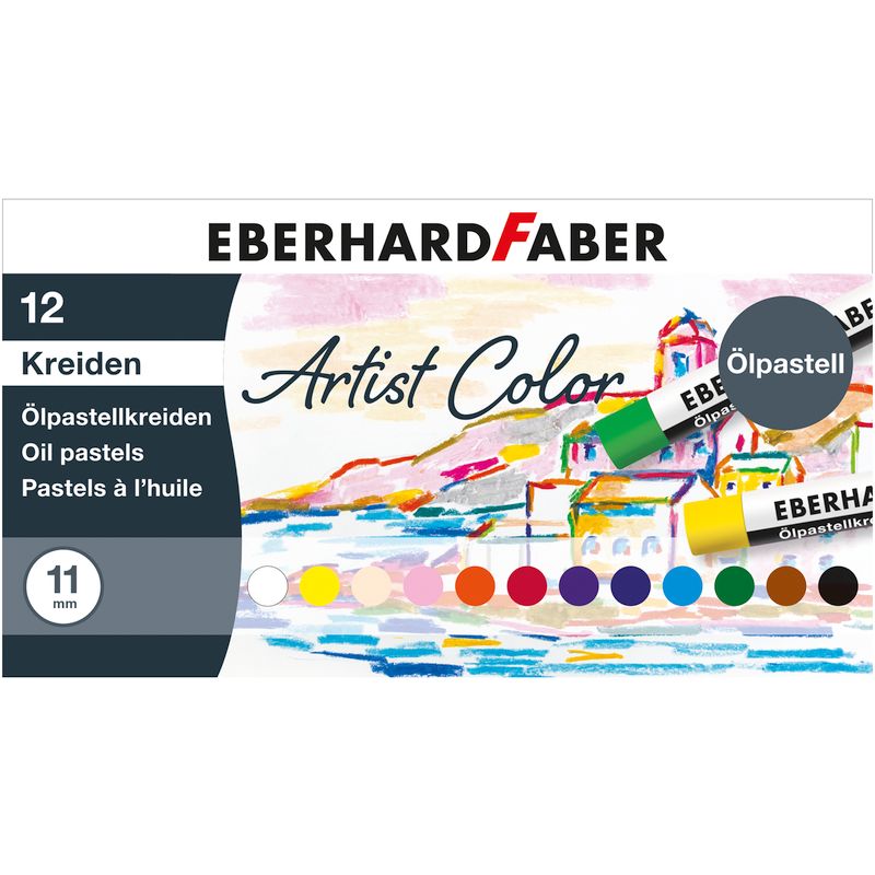 Eberhard Faber olajpasztell kréta készlet 12db-os STUDIO