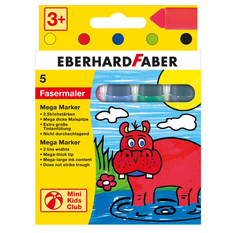 Eberhard Faber filctoll 5db mega vastag Mini Kids Club