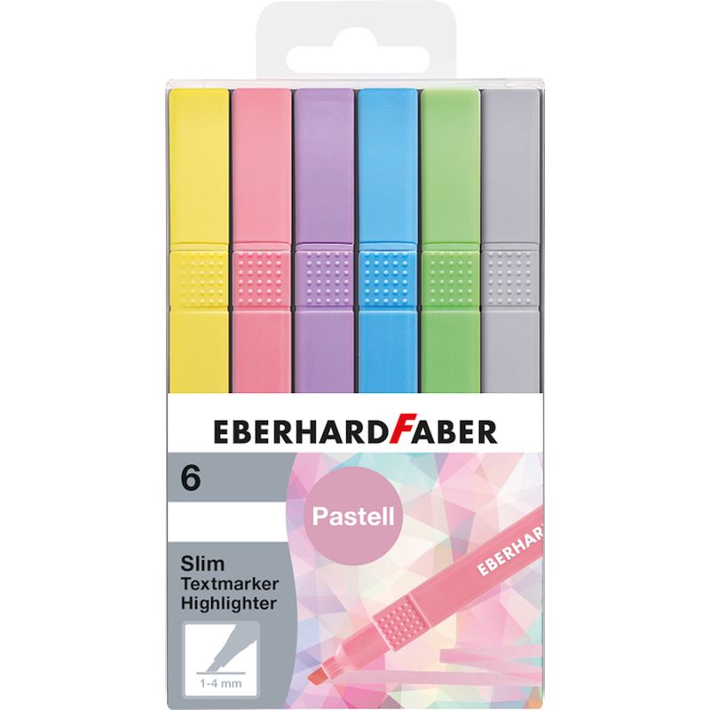 Eberhard Faber szövegkiemelő készlet 6db-os vékony (1-4mm) pasztell