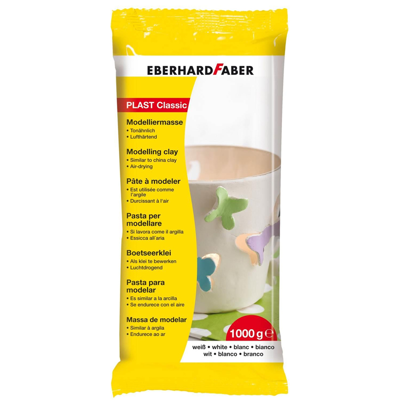Eberhard Faber gyurma classic 1kg fehér, levegőn száradó