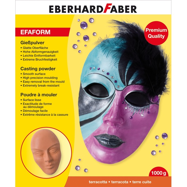 Eberhard Faber gipsz 1000gr terrakotta premium, efaform