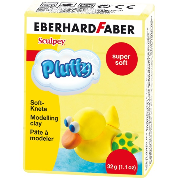 Eberhard Faber gyurma Pluffy 32gr sárga, extra puha