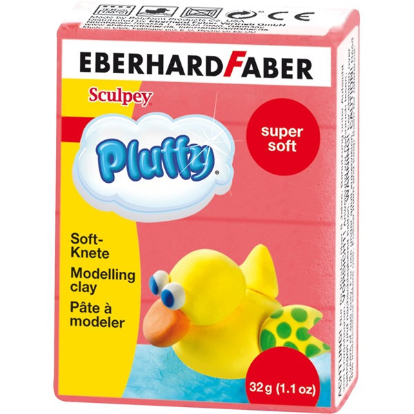 Eberhard Faber gyurma Pluffy 32gr piros, extra puha