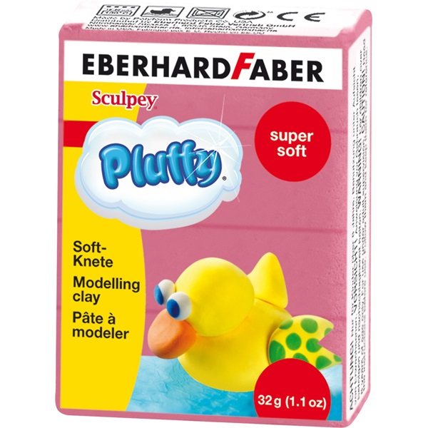 Eberhard Faber gyurma Pluffy 32gr pink, extra puha