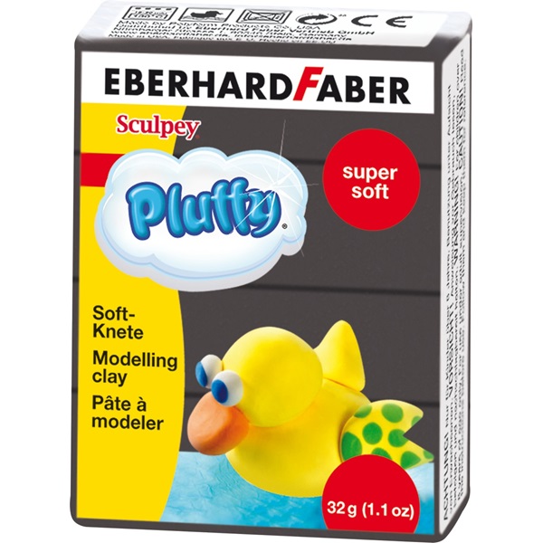 Eberhard Faber gyurma Pluffy 32gr fekete, extra puha