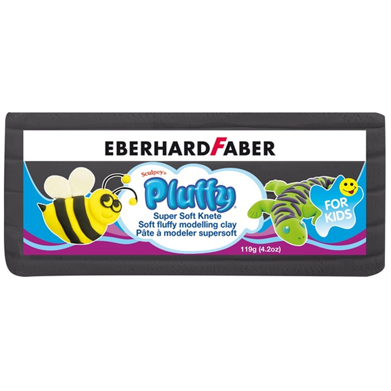 Eberhard Faber gyurma Pluffy 119gr fekete, extra puha