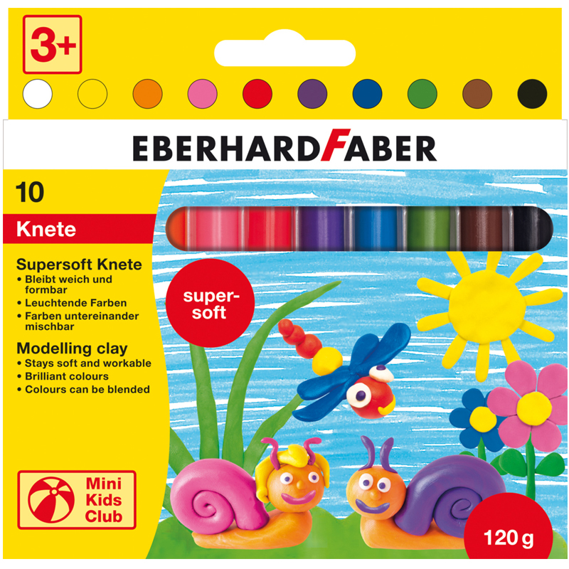 Eberhard Faber gyurma 10db szuper puha Mini Kids Club
