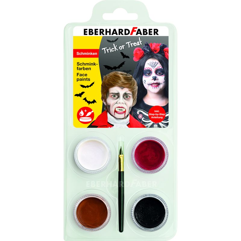 Eberhard Faber arcfestő készlet 4db-os DRAKULA/KOPONYA Halloween