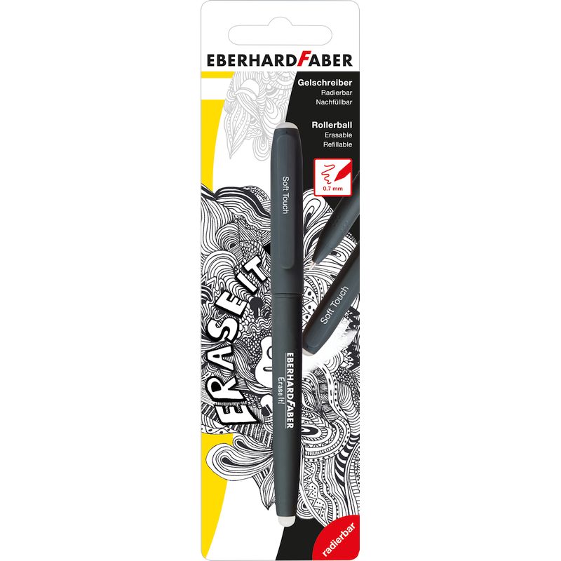 Eberhard Faber roller toll radírozható 0,7mm fekete tintával bliszterben