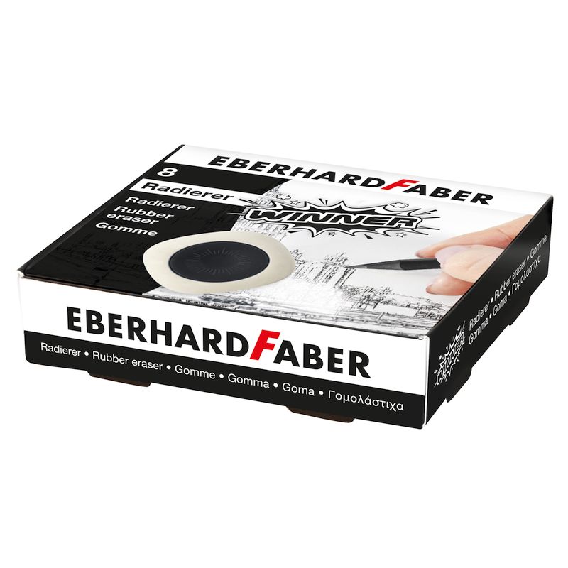 Eberhard Faber radír fekete-fehér WINNER