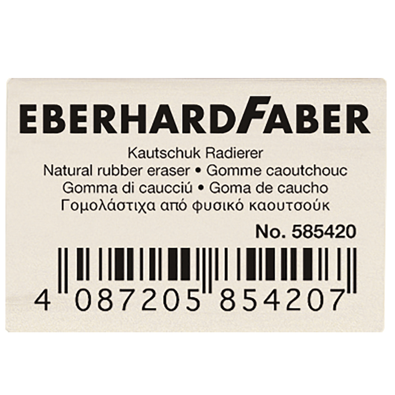 Eberhard Faber radír kaucsuk fehér nagy grafithoz