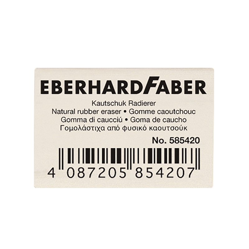 Eberhard Faber radír kaucsuk fehér kicsi grafithoz