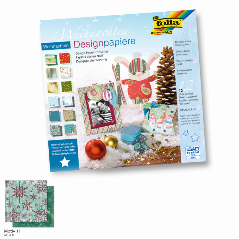 Folia dekorációs karton 190gr 30,5x30,5 karácsony 5ív