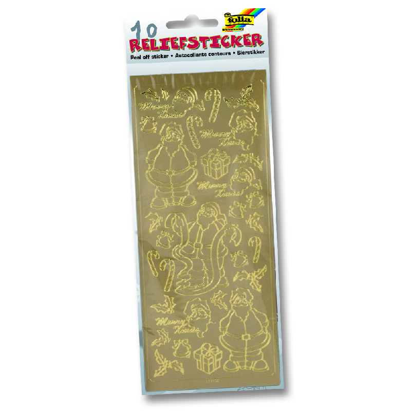Folia kontúrmatrica 10x24cm karácsony arany/ezüst