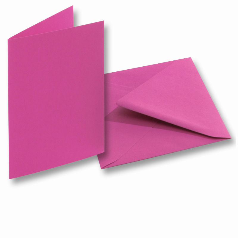 Folia meghívókártya 10,5cmx15cm pink 5db