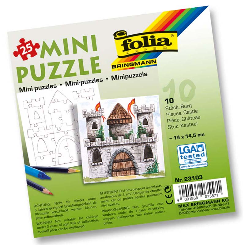 Folia puzzle készítő 14x14,5cm 10db