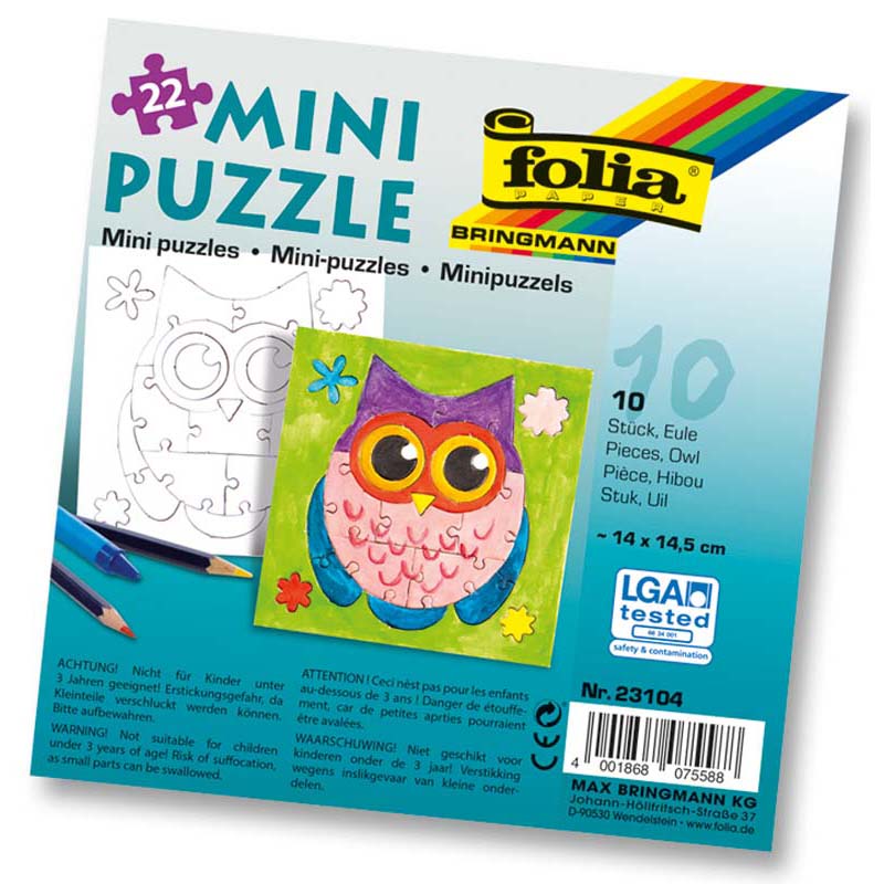 Folia puzzle készítő 14x14,5cm 10db 