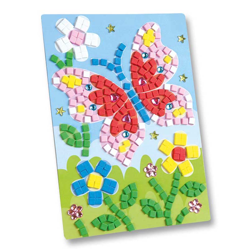 Folia mozaik szett habszivacsból pillangó 405 részes
