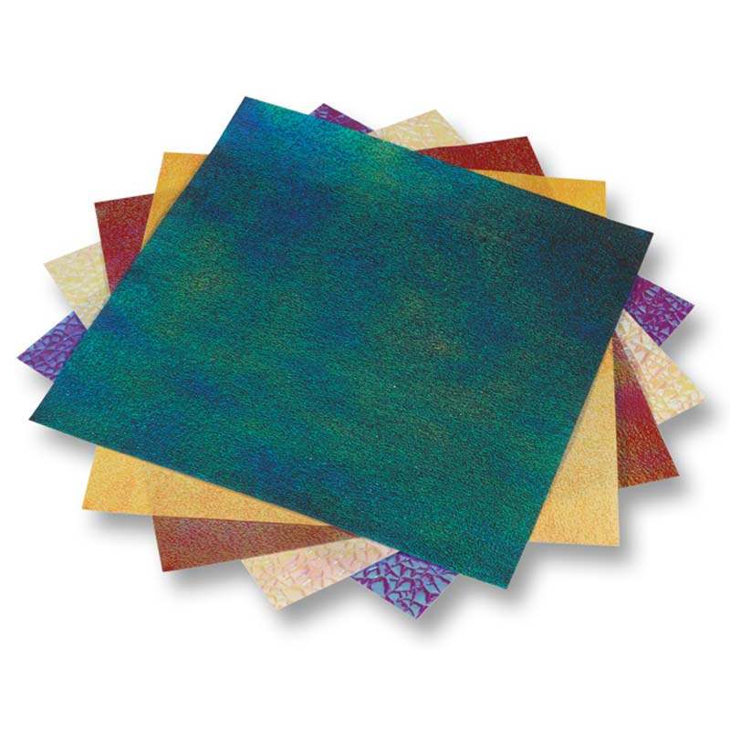 Folia színes papír 14x14cm 50ív színjátszó 75