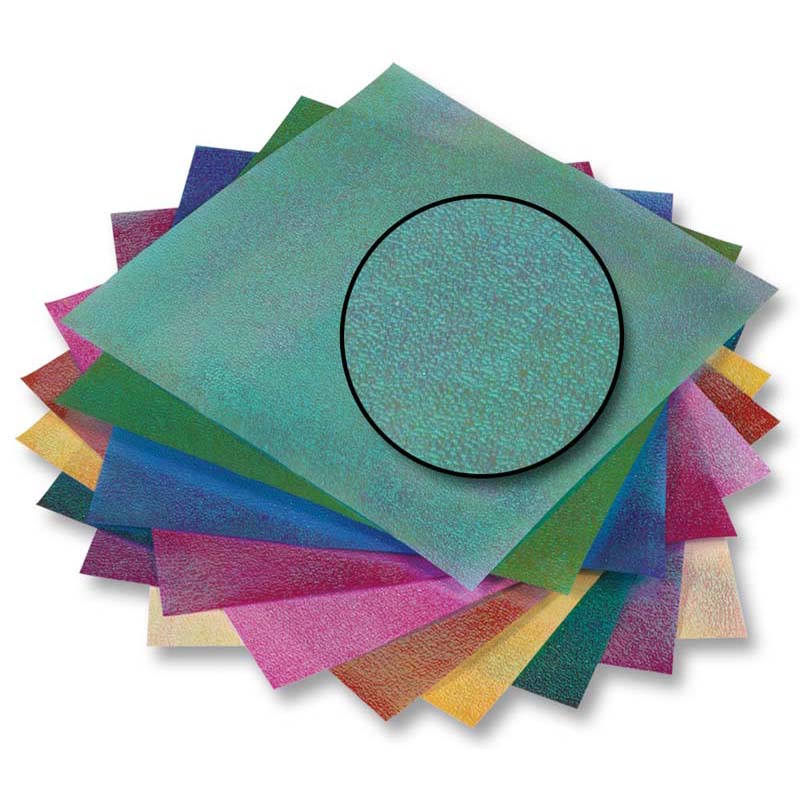 Folia színes papír 14x14cm 50ív színjátszó 75