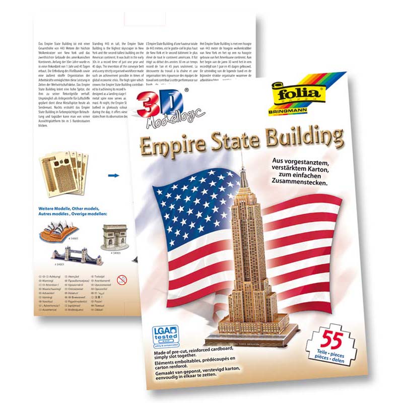 Folia modell 3D karton 55 részes Empire State