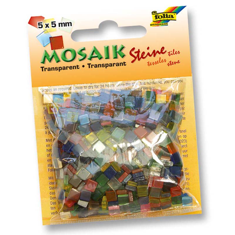 Folia mozaik műgyanta kocka 5x5mm 830db 20 szín