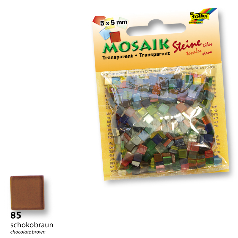 Folia mozaik műgyanta kocka 5x5mm 830db csokoládé barna