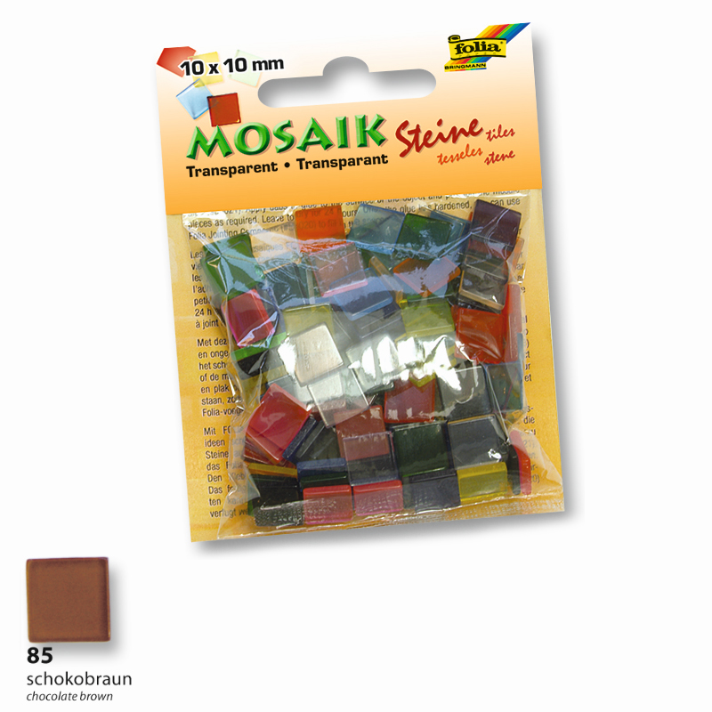 Folia mozaik műgyanta kocka 10x10mm 190db csomagbar
