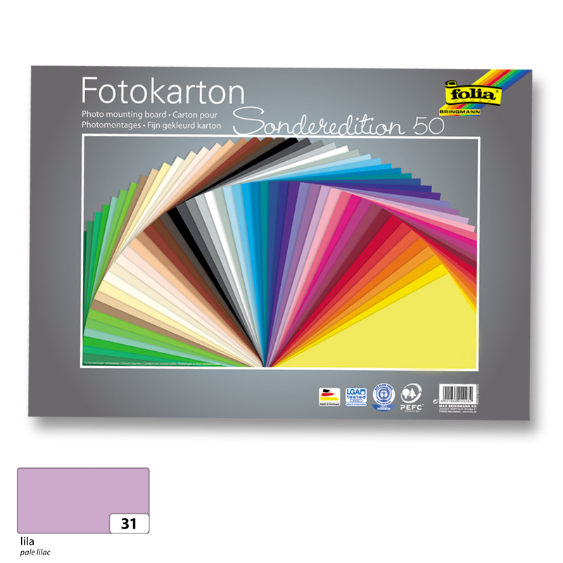 Folia fotókarton 50x70cm 300gr 10ív világos lila