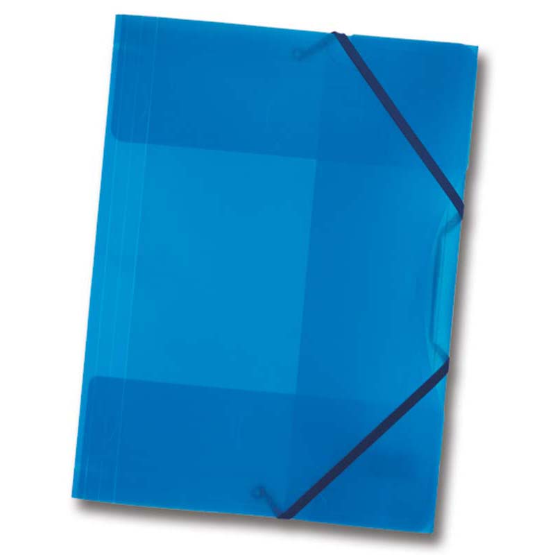 Folia okmánytartó gumis A4 3cm műanyag általános kék