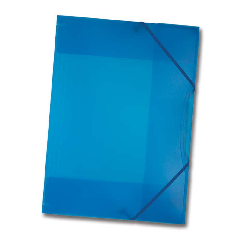 Folia okmánytartó gumis A3 3cm műanyag általános kék