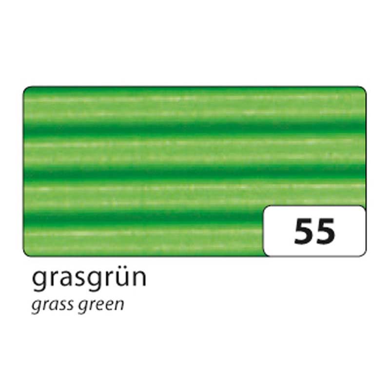 Folia hullámpapír 50x70cm 10ív zöld