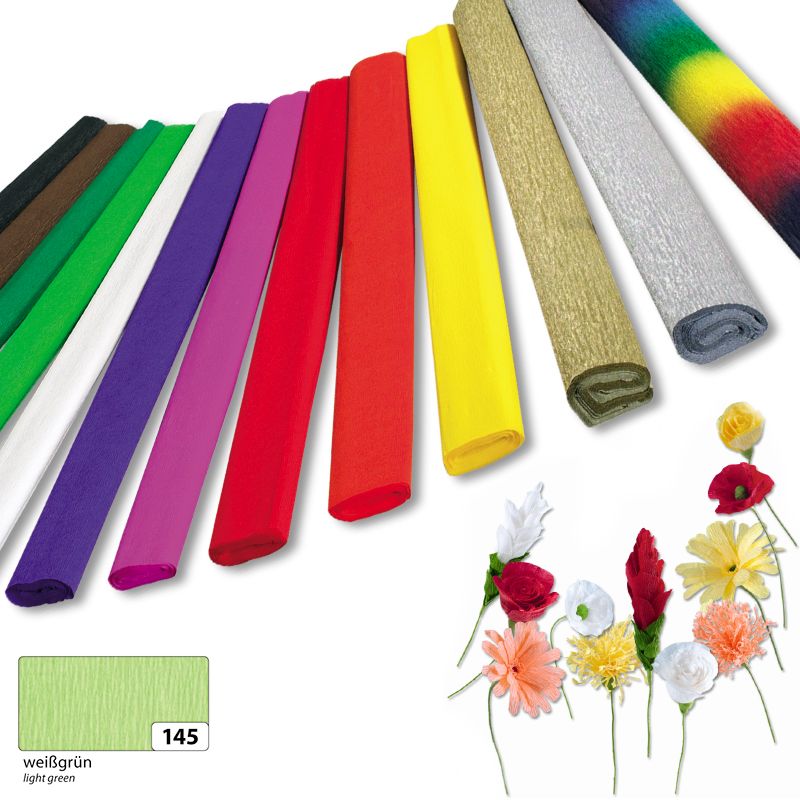 Folia krepp papír 50cmx250cm 32gr tekercses halványzöld