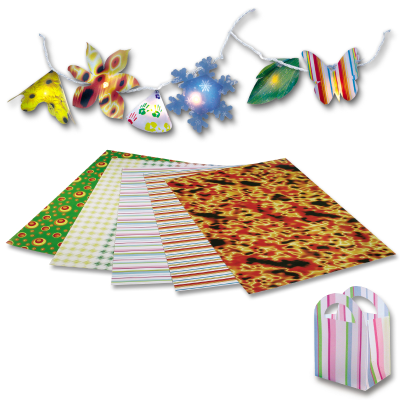 Folia színes transzparens papír 50,5x70cm 10ív különféle