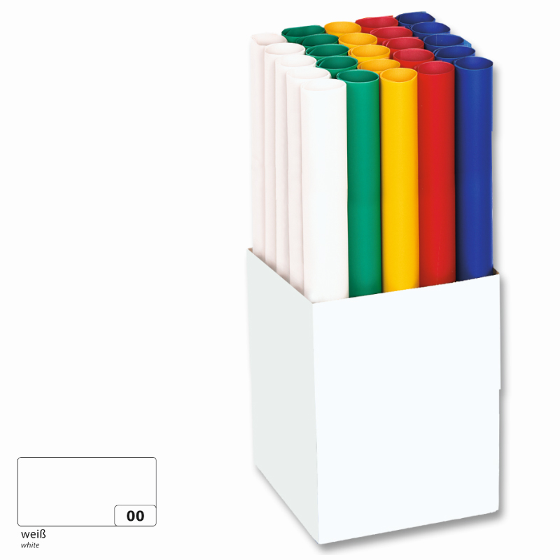 Folia színes transzparens papír 50,5x70cm 5 tekercs fehér
