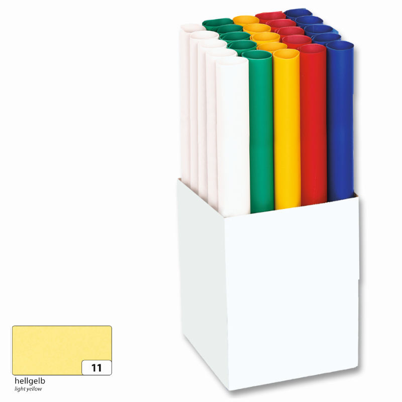 Folia színes transzparens papír 50,5x70cm 5 tekercs sárg