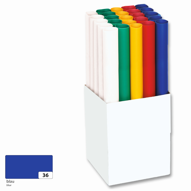 Folia színes transzparens papír 50,5x70cm 5 tekercs kék