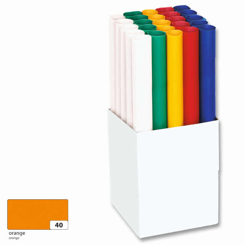 Folia színes transzparens papír 50,5x70cm 5 tekercs narancs