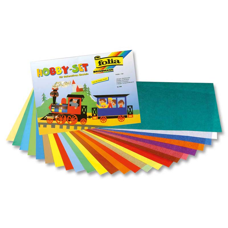 Folia hobby papír szett 23ív vegyes szín