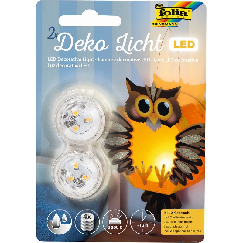 Folia dekorációs LED fény szett 20db-os (4db 3V elemmel)