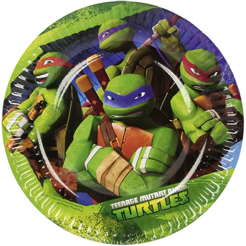 Amscan tányér 18cm 8db tini nindzsa(turtles)