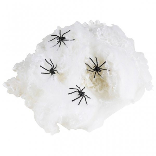 Amscan pókháló+pók fehér 60gr.
