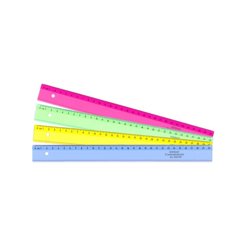 Standardgraph iskolai flexibilis vonalzó 30cm színes