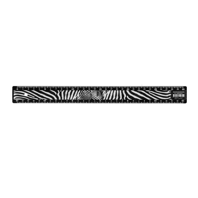Standardgraph iskolai flexibilis vonalzó 30cm Twist&swing zebra