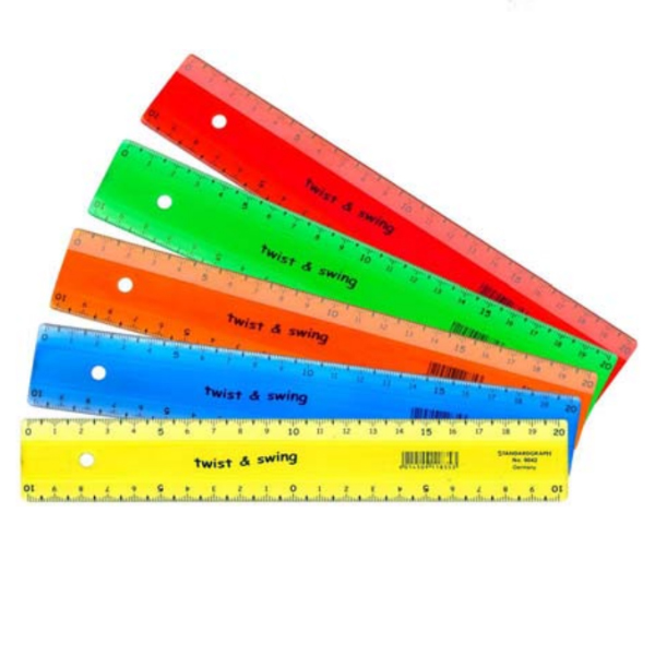 Standardgraph iskolai flexibilis vonalzó 15cm Twist&swing színes