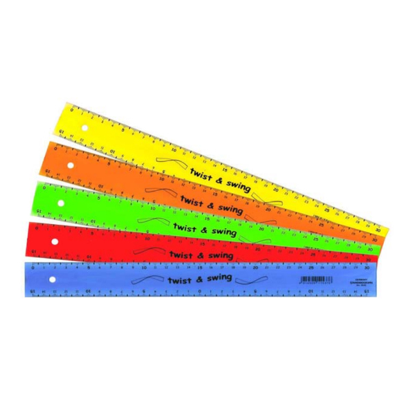 Standardgraph iskolai vonalzó 20cm Twist&swing színes